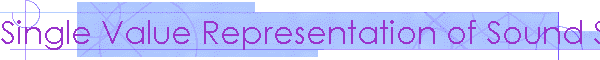 Single Value Representation of Sound Spectrum